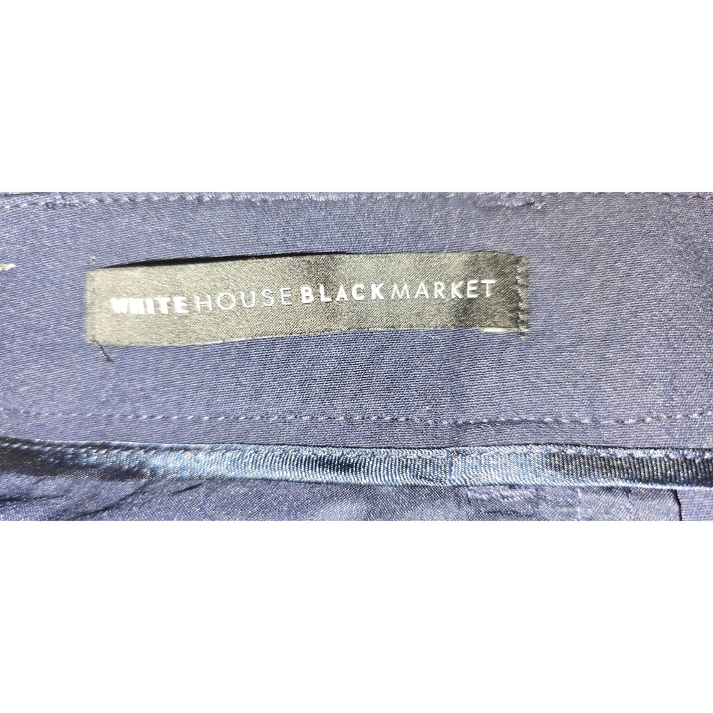 White House Black Market The Slim Ankle Pants Navy Blue Size 4P Petite‎ Trouser - Picture 5 of 6